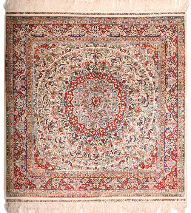 Chinese Persian design rug, 125 × 125 cm
