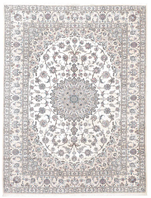 Persian Fine Nain 9 La With Silk Highlights, 353 × 259 cm