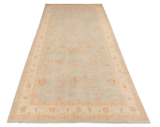 Garous / Ziegler Design Blue Rug, 497 × 242 cm