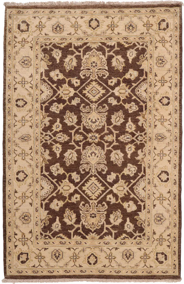 Garous / Ziegler design Rug – Brown, 189 × 125 cm