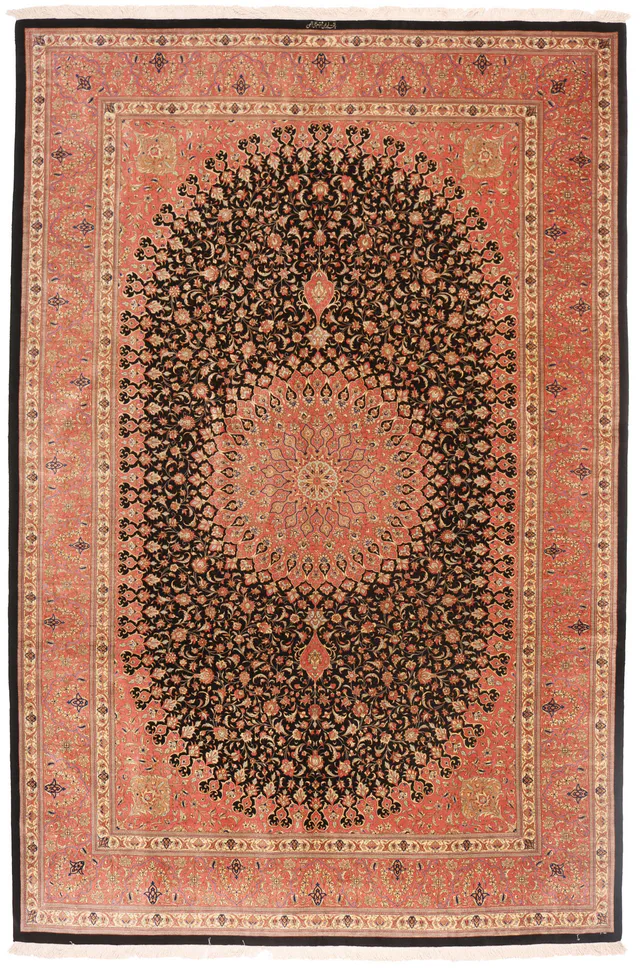 Persian Fine Qum silk, 297 × 200 cm