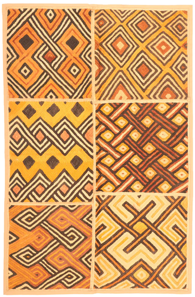 African Textile Republic of Congo, 183 × 120 cm