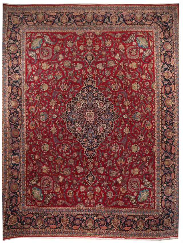 Fine Persian Keshan Kashan rug – Signed Atai, 635 × 520 cm