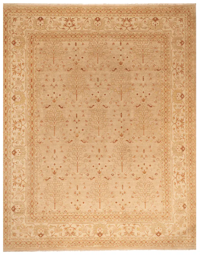 Garous Ziegler Super Fine Rug in Beige, 453 × 373 cm