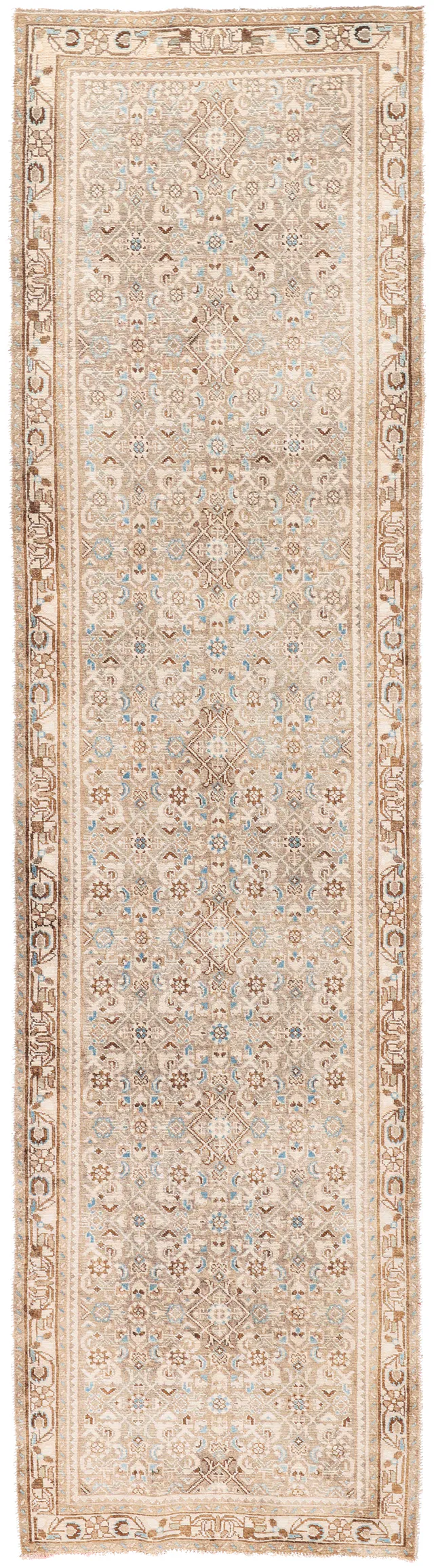 Persian Tabriz vintage / overdyed, 392 × 98 cm