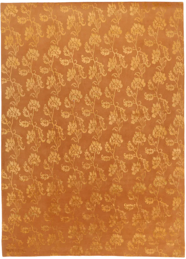 Himalaya Design Hand-Knotted Wool & Silk Rug, 422 × 306 cm