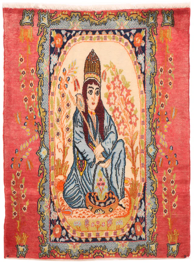 Persian Hamadan Rug – Red, 133 × 96 cm