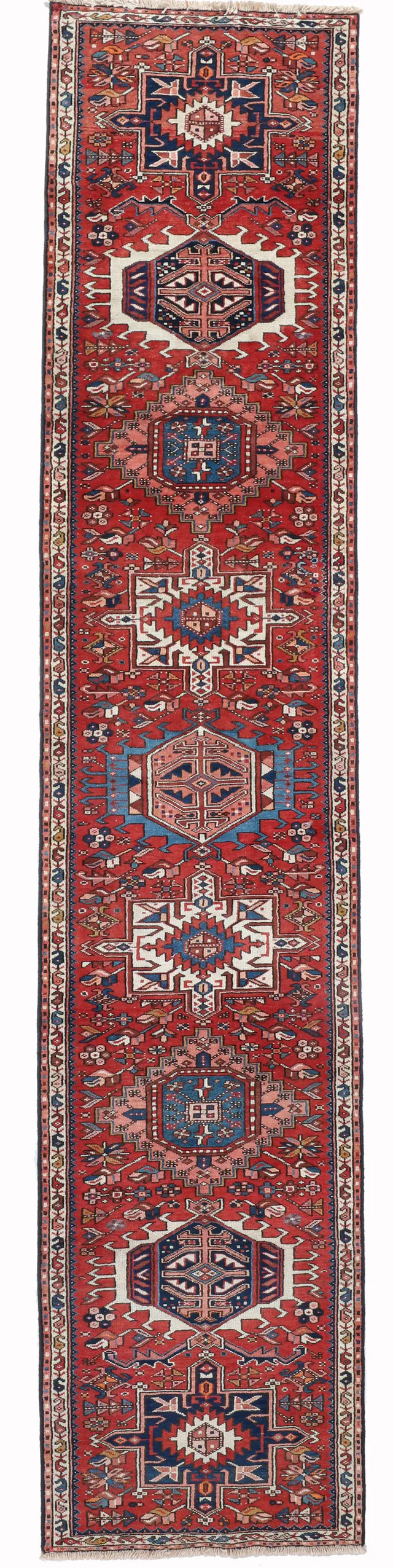 Antique Persian Karadja Runner, 434 × 85 cm