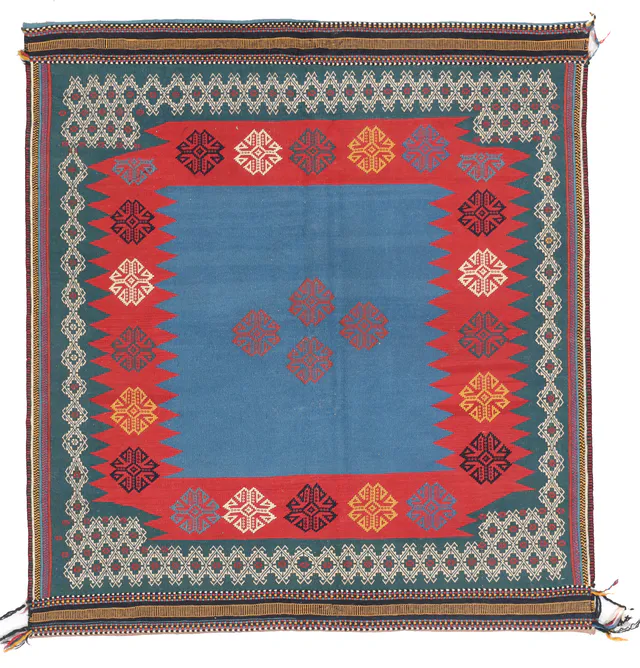 Sofreh Sirjan Kilim, 160 × 150 cm