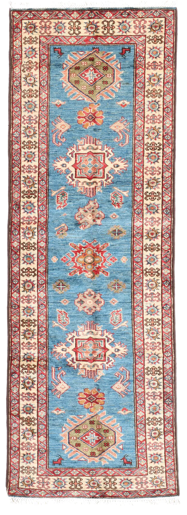 Super Kazak Blue Runner, 221 × 71 cm