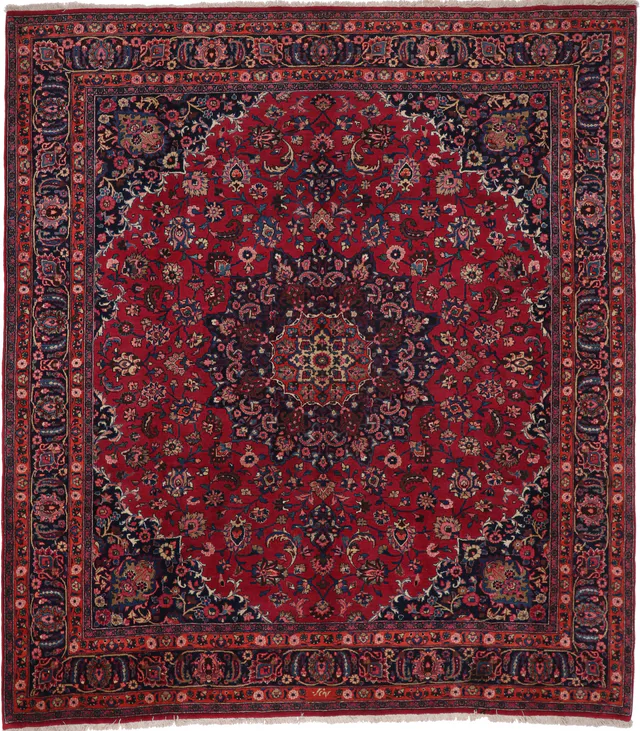 Persian Mesha Rug – Red, 317 × 292 cm