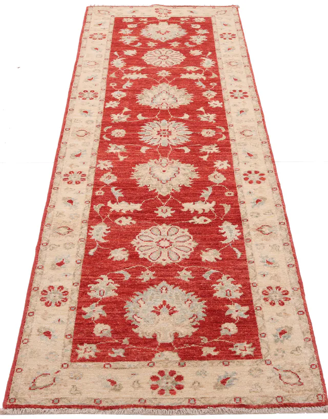 Garous / Ziegler Design Runner – Red, 248 × 75 cm