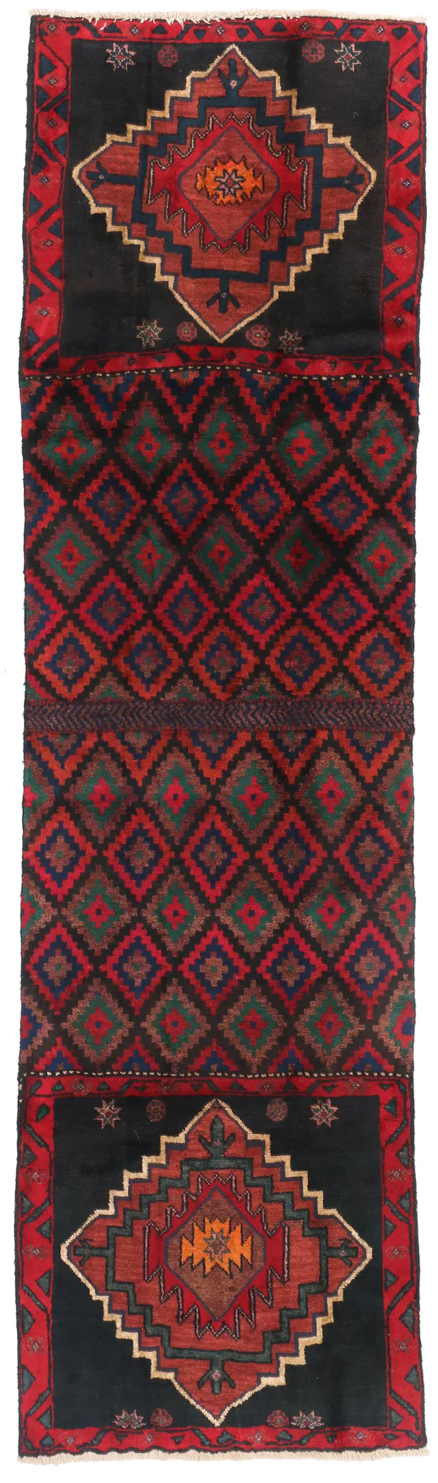 Persian Poshtkohi Runner Rug, 245 × 66 cm