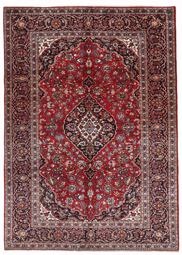 Persian Kashan / Keshan Red Rug, 298 × 210 cm