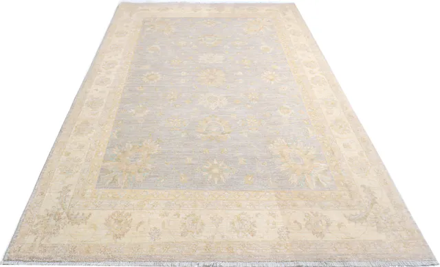 Garous Ziegler Rug in Grey and Beige, 257 × 172 cm