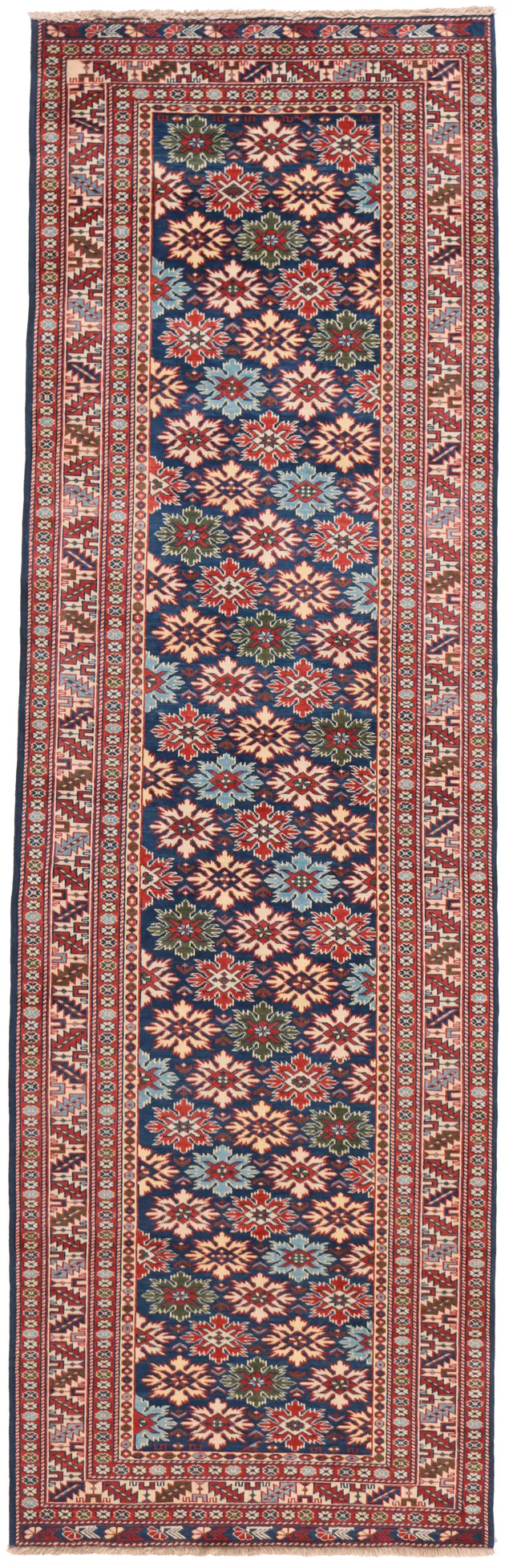 Caucasian / Kazak Design Runner Rug, 261 × 82 cm