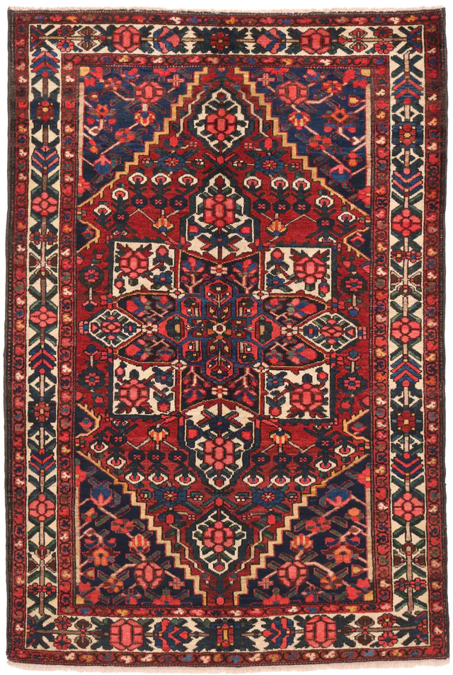 Antique Bakhtiar Rug, 208 × 138 cm