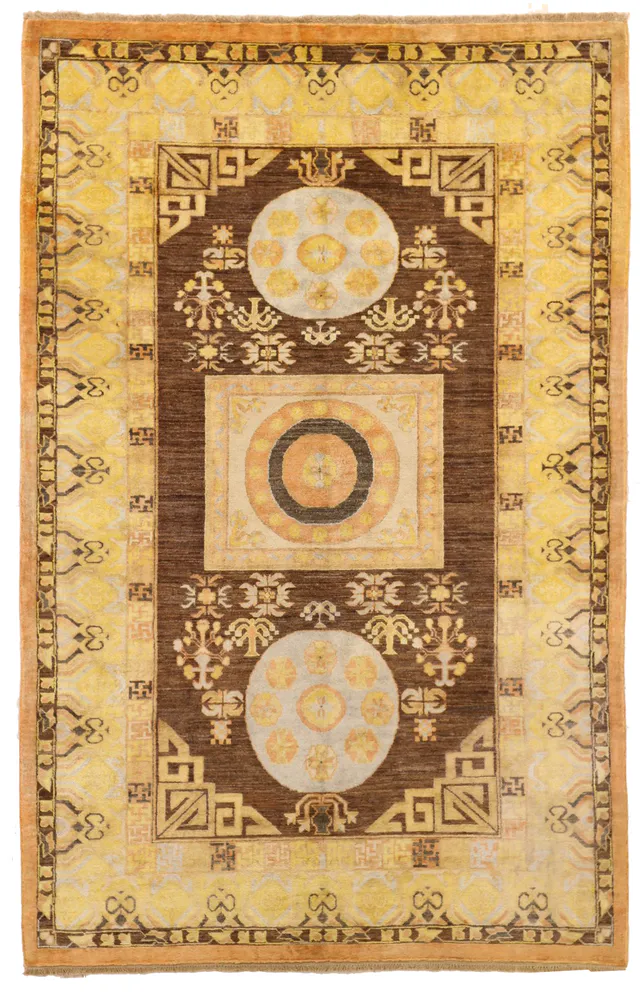 Khotan Samarkand Design Part Silk, 248 × 157 cm
