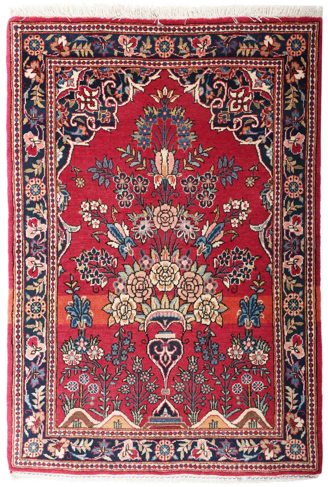Antique Kashan Keshan rug, 105 × 70 cm