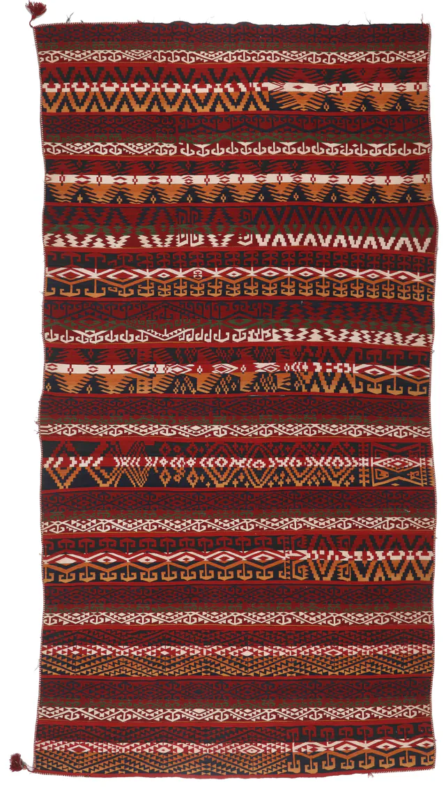 Uzbek kilim, 370 × 190 cm