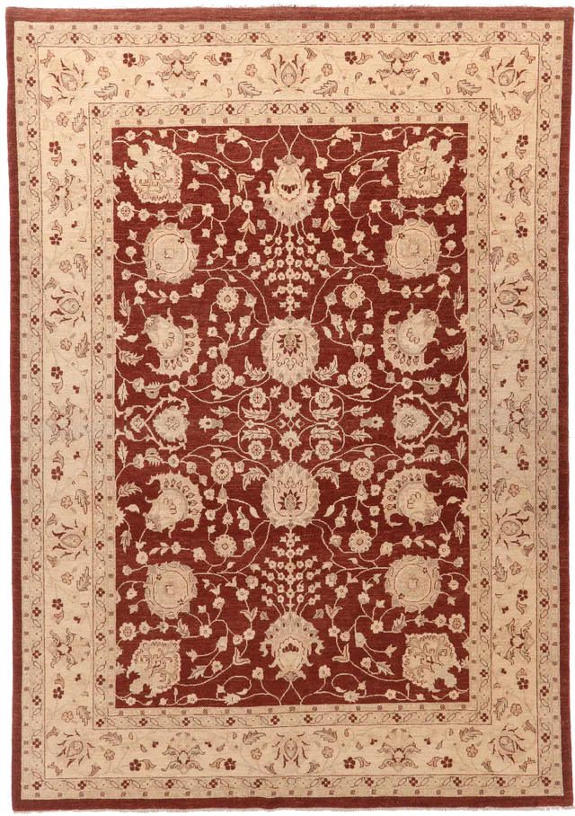 Garous Ziegler design rug beige, 377 × 268 cm
