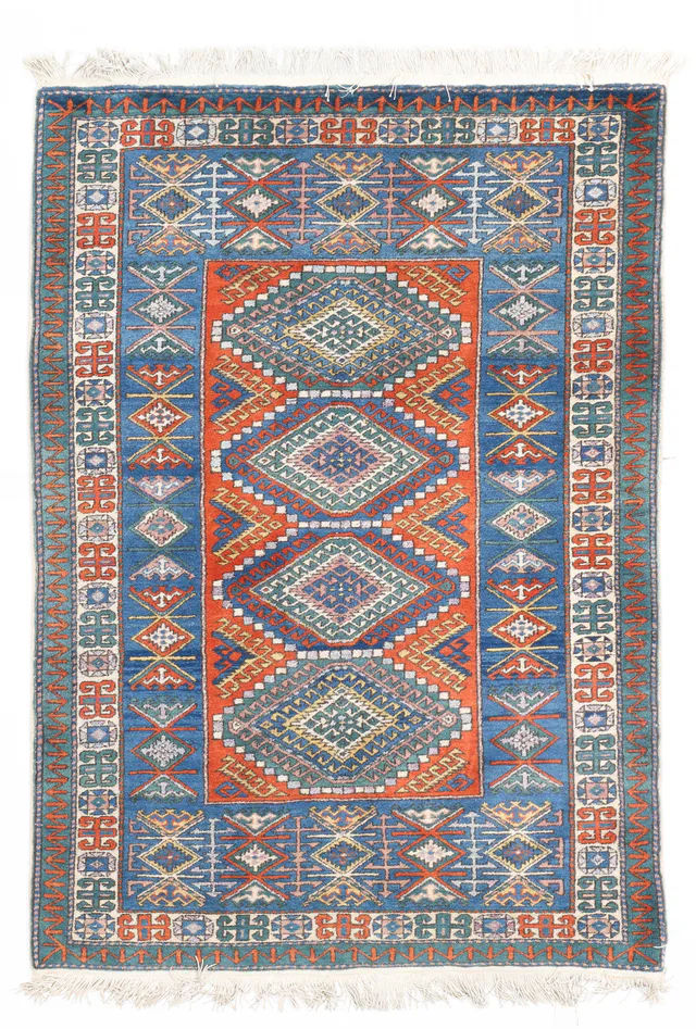 Blue Ladik Rug, 176 × 126 cm