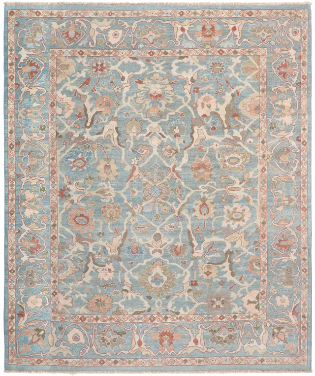 Persian Sultanabad – Blue, 298 × 251 cm