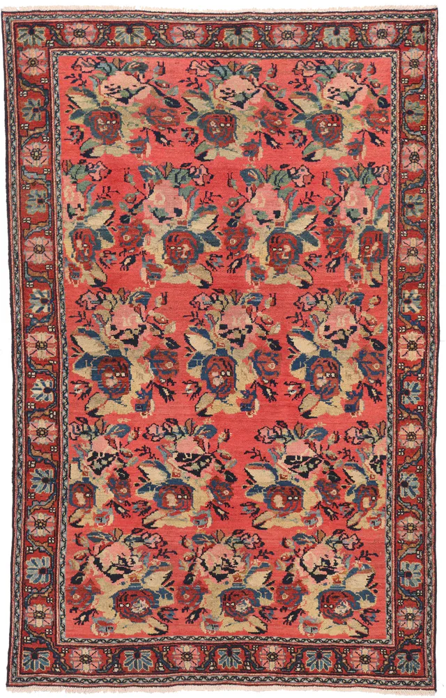 Antique Persian Bakhtiar rug, 202 × 128 cm