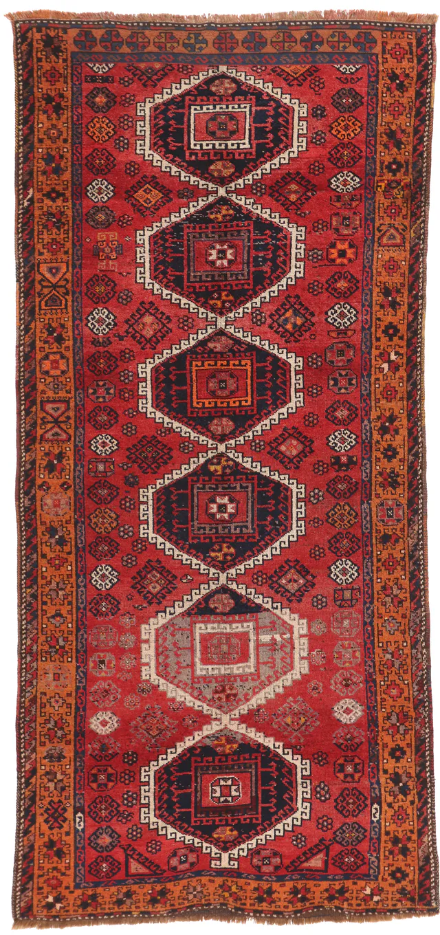 Antique Anatolian Rug – circa 1910, 307 × 140 cm
