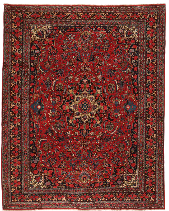 Antique Bidjar – 11'5 x 9, 353 × 275 cm