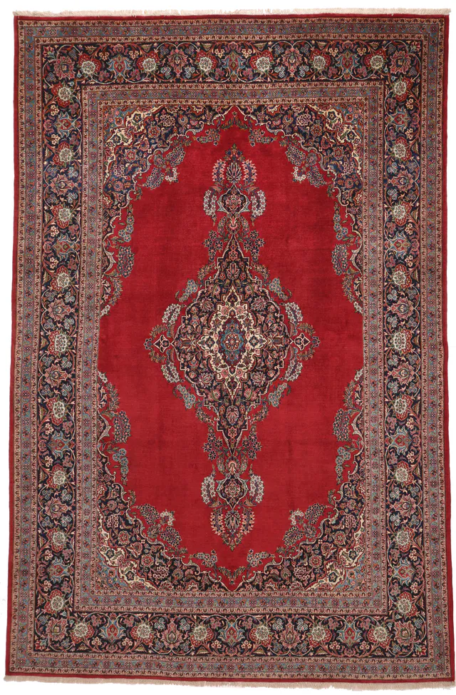 Antique Keshan / Kashan Rug – circa 1940, 360 × 236 cm