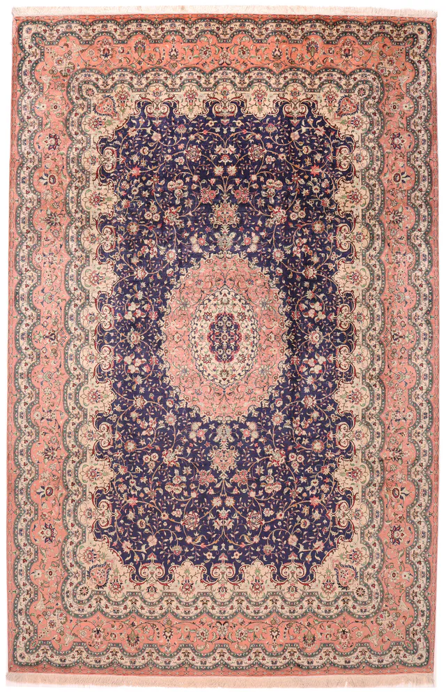 Persian Fine Qum Silk Rug – 100% HandKnotted Silk Rug, 307 × 200 cm