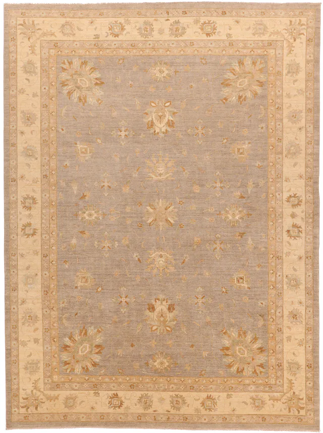 Garous Ziegler design rug – Grey 13 x 9'8, 395 × 300 cm