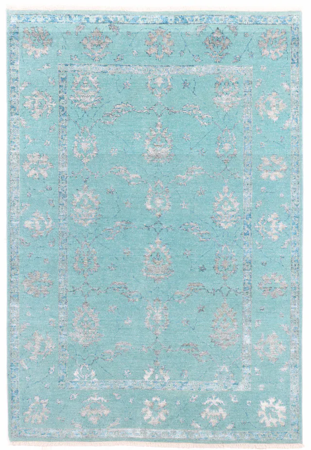 contemporary modern rug – part silk, 248 × 167 cm