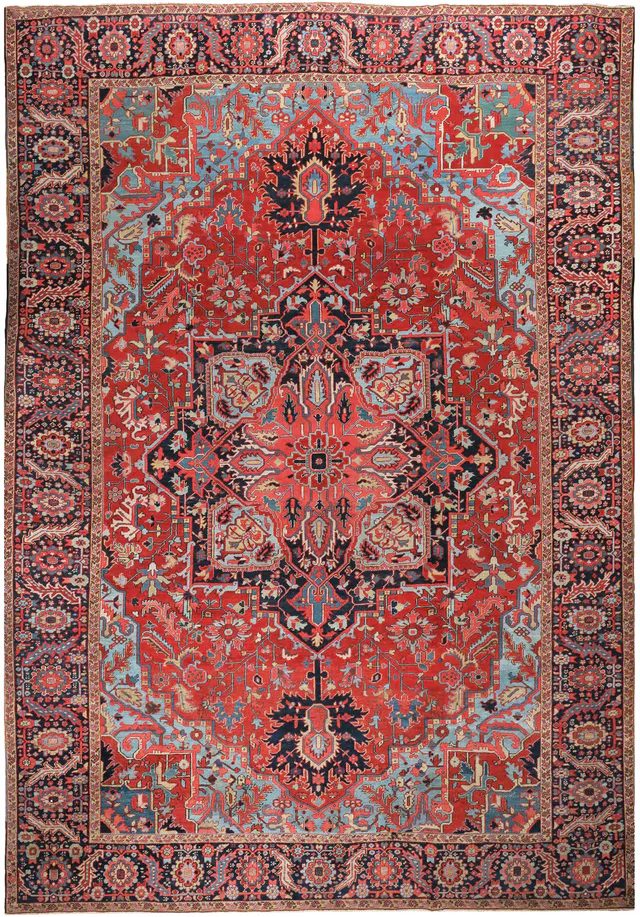 Antique Heriz Serapi Rug circa 1900, 491 × 366 cm