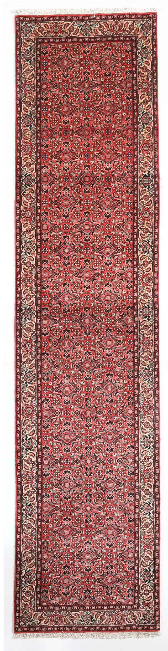 Fine Bidjar/Bijar Design Runner, 386 × 84 cm