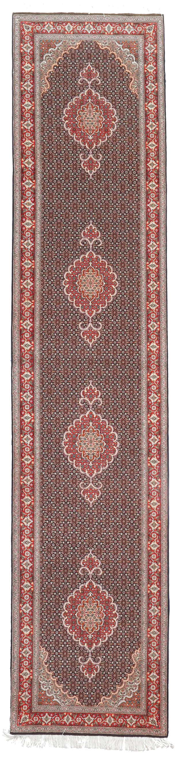 Persian Tabriz Runner, 396 × 80 cm