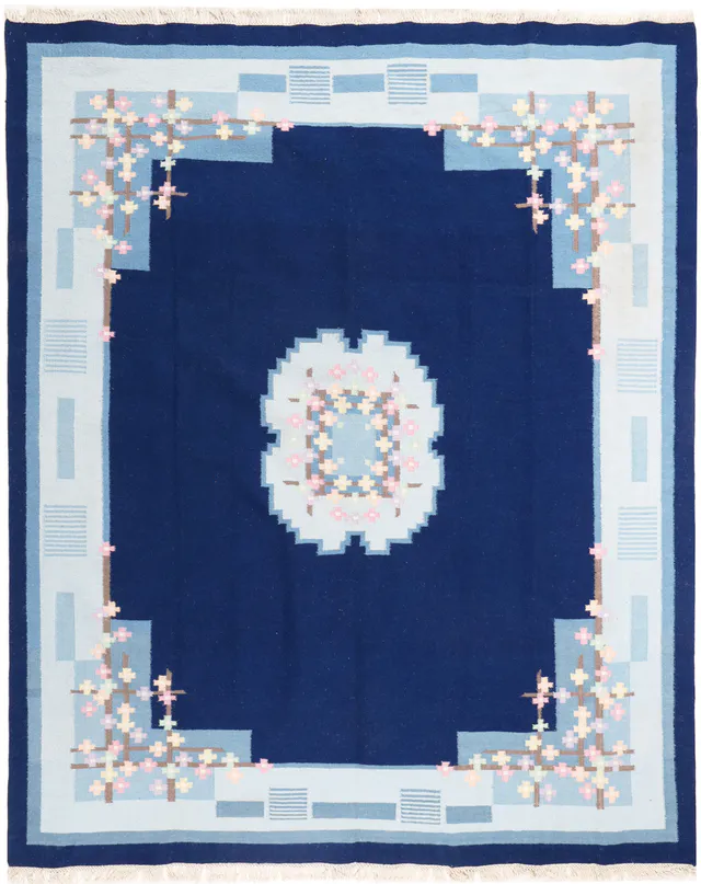 Blue Durrie Kilim in, 300 × 250 cm