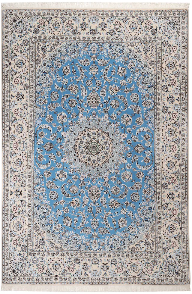 Nain rug with silk higlights 9 LA signed by Habibian, 363 × 250 cm