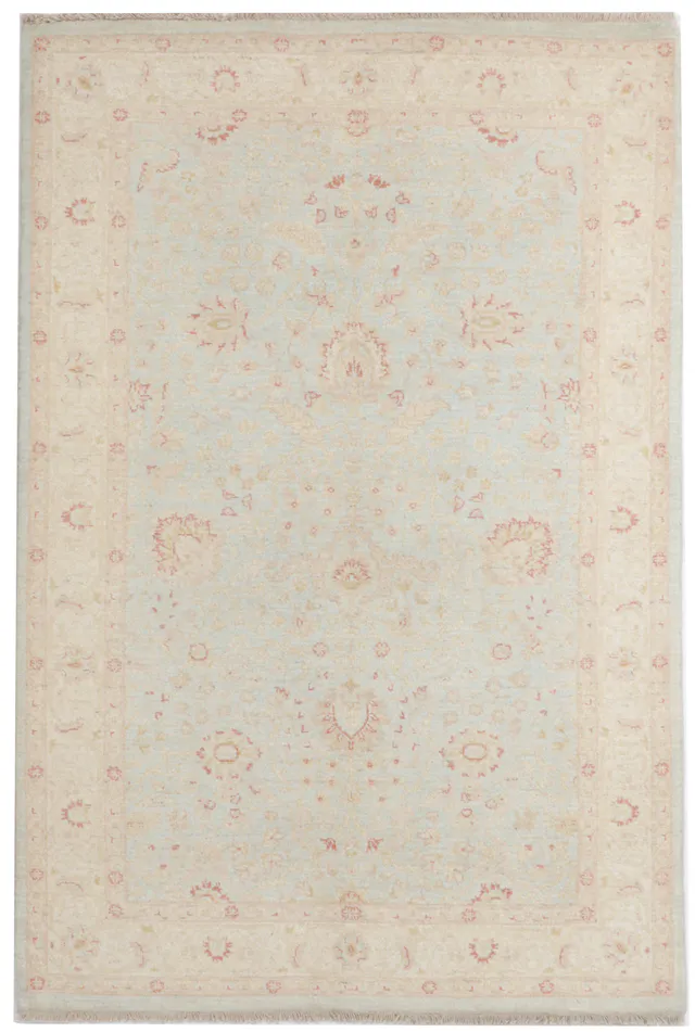 Garous / Ziegler design Rug – Pale Blue, 181 × 120 cm