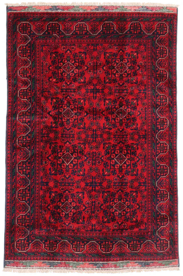 Afghan Khal Mohammad Rug, 138 × 96 cm