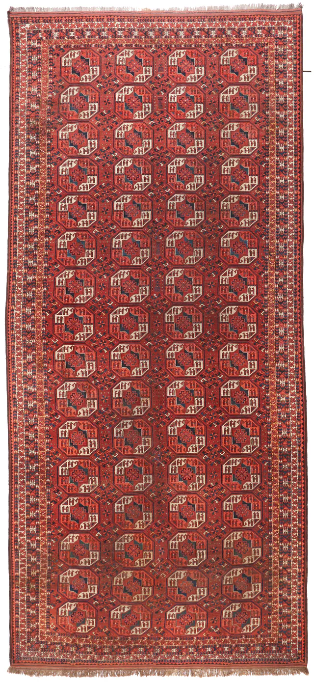 Antique Afghan Runner, 543 × 246 cm