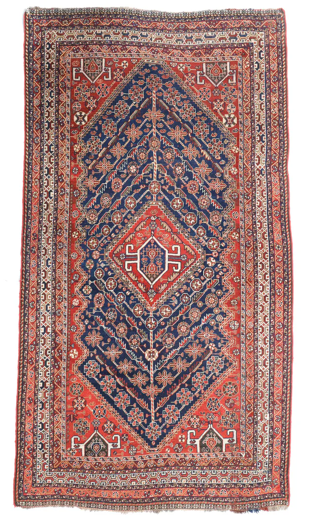 Antique Kashgai Qashgai Runner, 260 × 142 cm