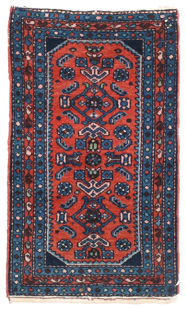 Persian Hamedan Rug – 3'4 x 2, 104 × 62 cm