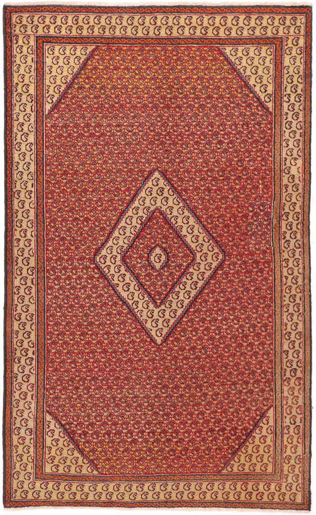 Antique Ferdos Rug – circa 1920, 188 × 113 cm