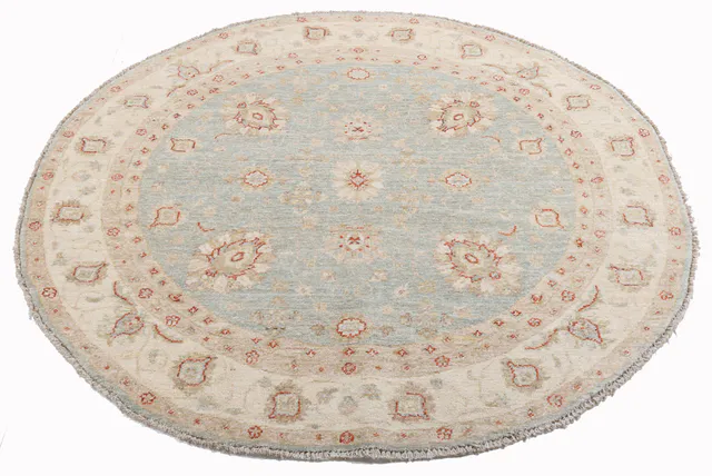 Circular Garous Ziegler design rug, 144 × 144 cm