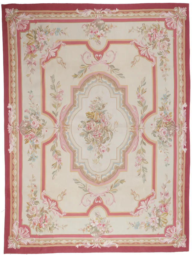 Aubusson Design Rug – 11'9 X 8'8, 363 × 270 cm