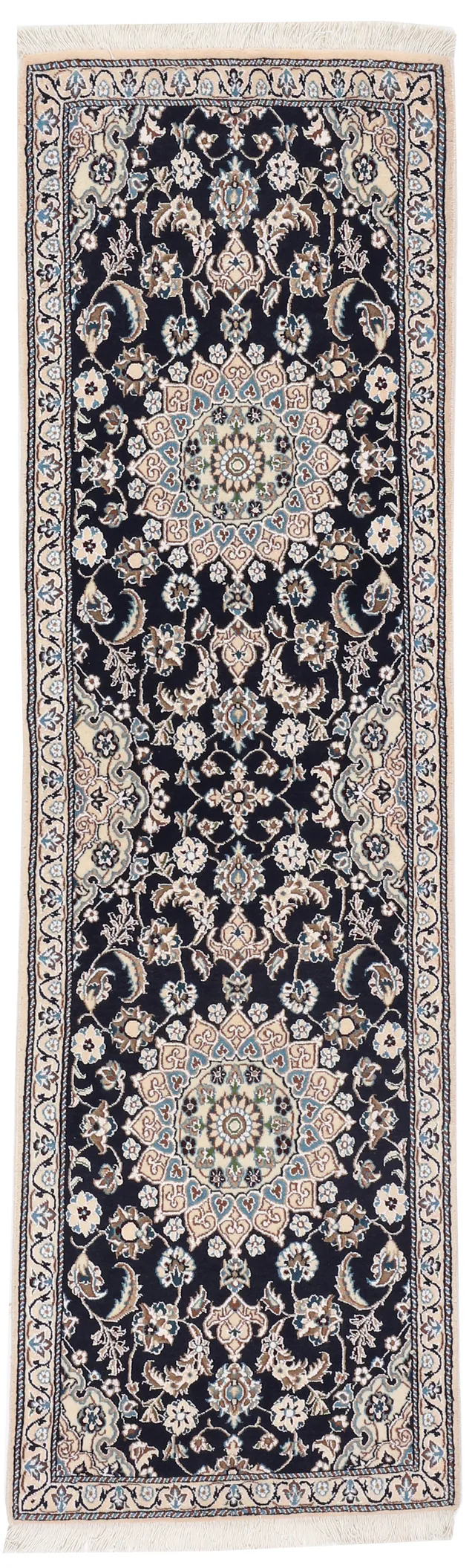 Persian Nain Runner, 200 × 60 cm
