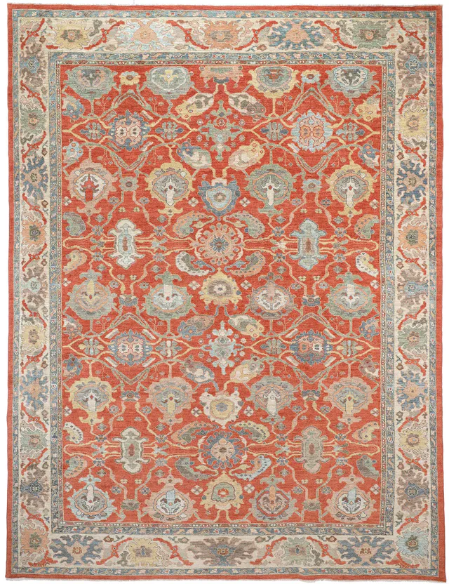 Persian Sultanabad Rug, 418 × 319 cm