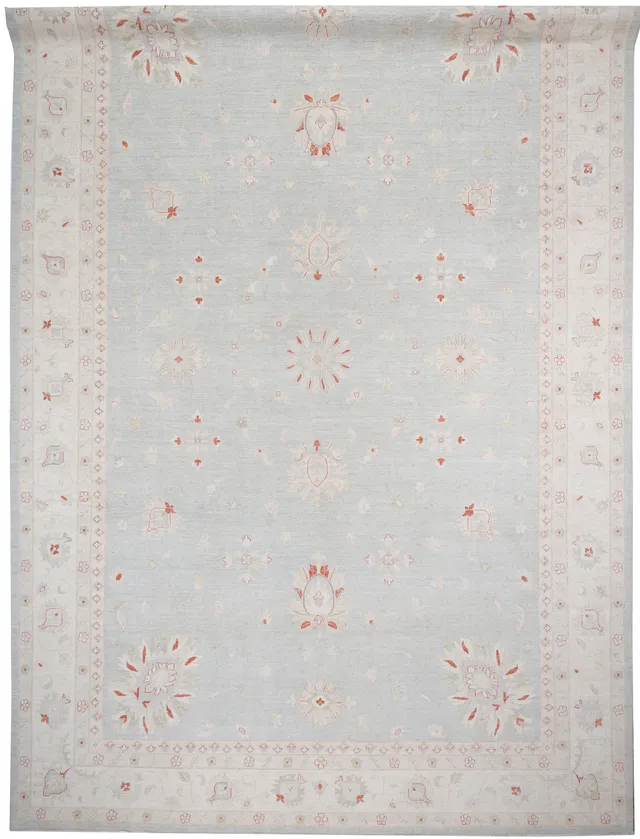 Garous Ziegler Design Rug Light Blue, 561 × 375 cm